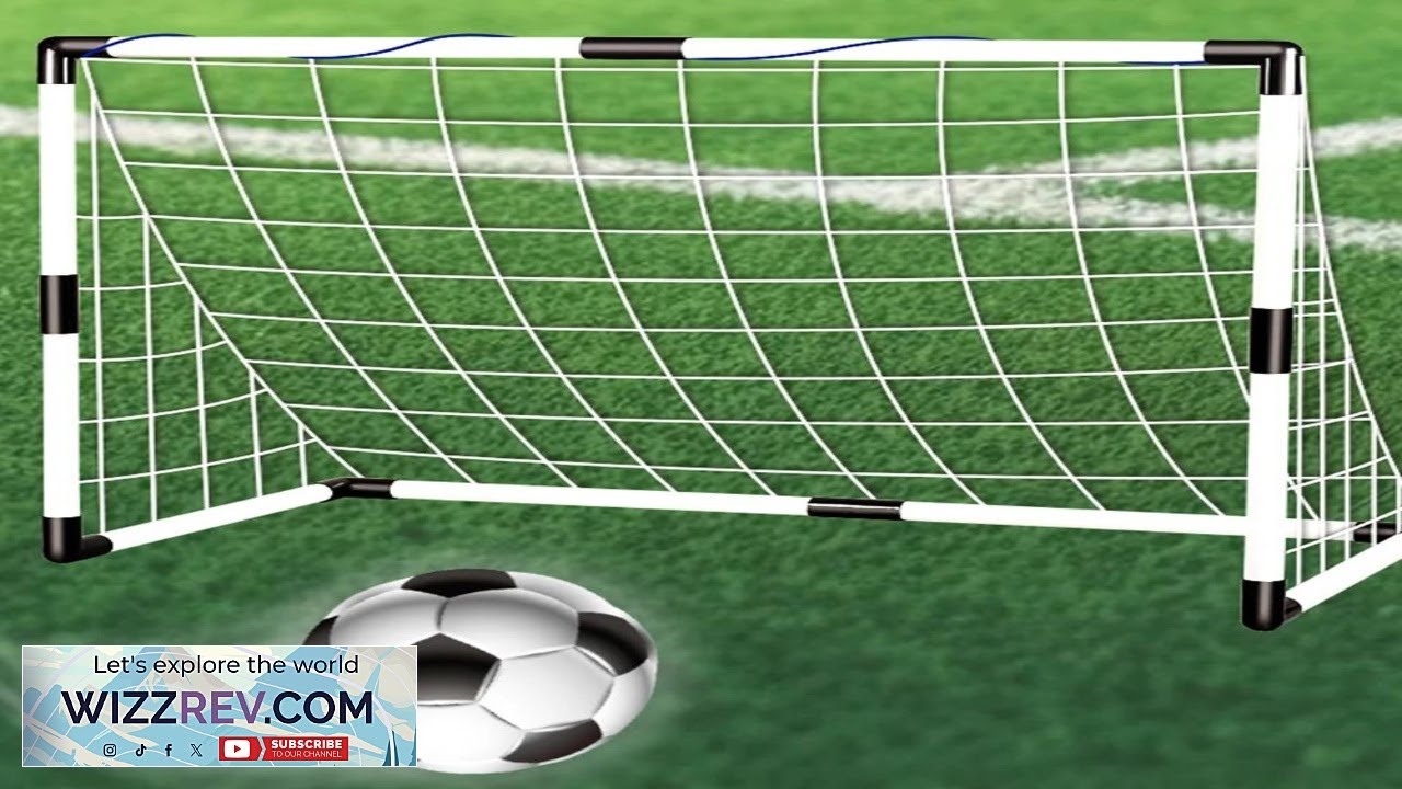 Mini Football Goal PVC Foldable Football Goal Post Weather Resistant Portable Soccer Review