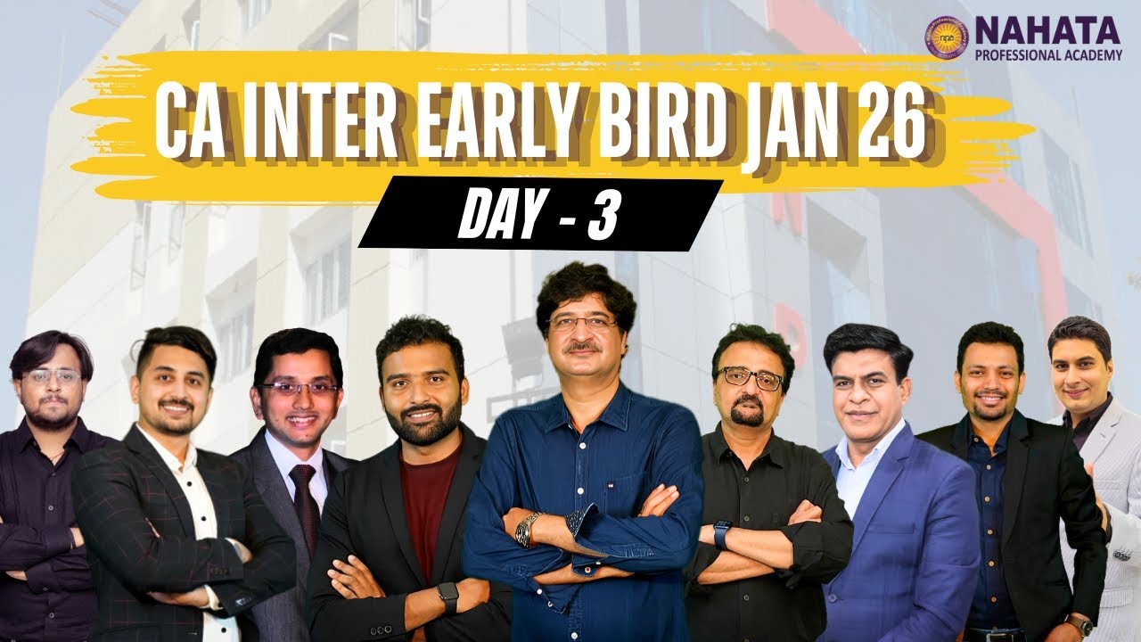 Corporate and Other Law | CA Inter Early Bird | Jan 26 Exams | Day 03 ...