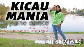 KICAU MANIA | Line Dance | Choreo : Roosamekto Mamek (INA) | Beginner | Embung Kaliaji