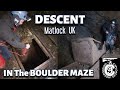 DESCENT TO THE BOULDER MAZE - Matlock UK-