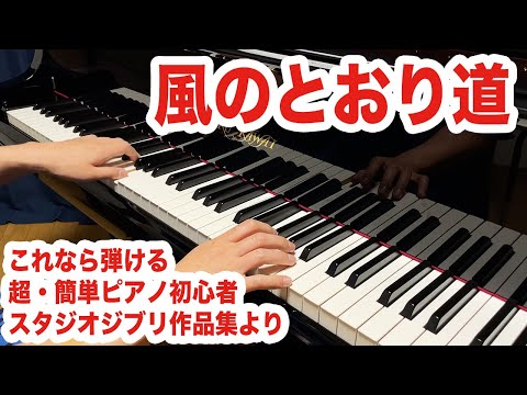 【となりのトトロ】風のとおり道 - これなら弾ける 超・簡単ピアノ初心者 スタジオジブリ作品集より