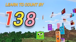 Learn to count by 138 with Noah, Minecraft Number blocks, kids learning songs