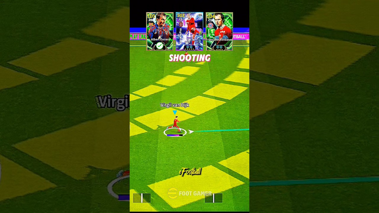 Ferrer Vs Van Dijk Vs Beckenbauer eFootball Shooting Challenge 🥵 