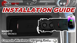 Wireless Phone Charger Installation | Ford Bronco: HowTo | MABETT