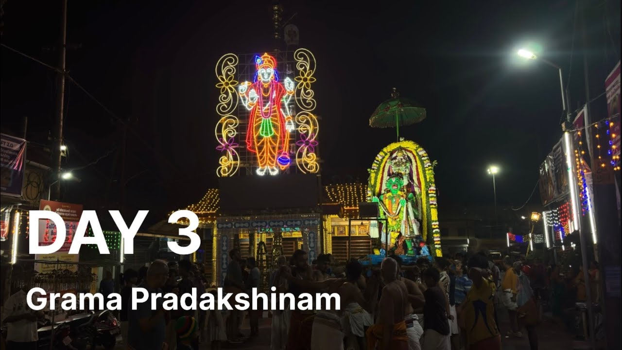 Day 3 Kalpathy 4 Temple Grama Pradakshinam | Highlights | Kalpathy Ratholsavam 2025