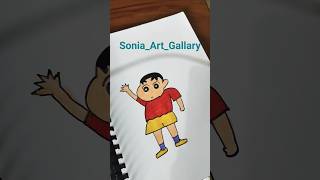 Shinchan Cartoon # Drawing and Colouring ✍️😍✍️