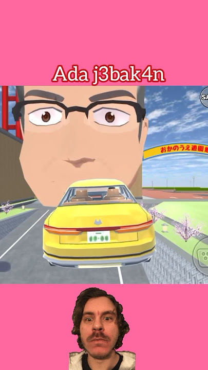 yellow car about to hit monster #sakuraschoolsimulator #sakura #shorts #viral