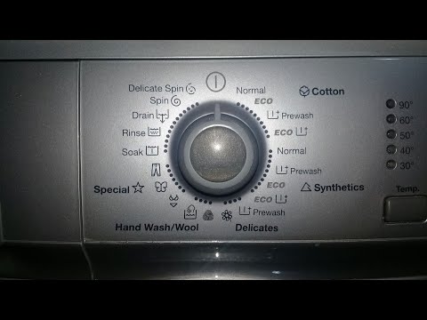 ريفيو عن طريقة تشغيل غسالة ايديال زانوسي الديجيتال