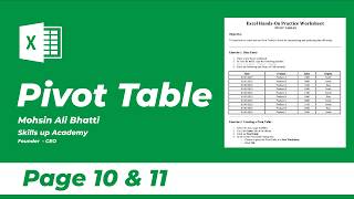 Pivot Table in Excel | Page 10 & 11