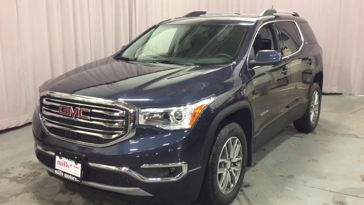 2018 GMC Acadia AWD SLE Power Liftgate 7 Passenger Blue Oshawa ON Stock