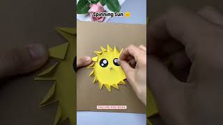 🌞✨ DIY Spinning Sun Craft | Easy Paper Craft for Kids