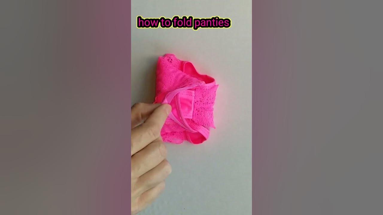 How to Fold Women's Underwear (Step-by-step photos + video