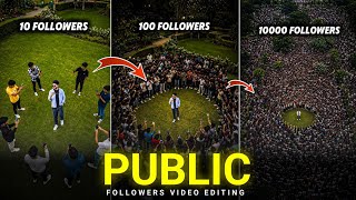 How To Make 10000+ People Drone Crowd Followers People Ai Video Kaise Banaye