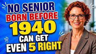 NO SENIOR BORN BEFORE 1940 CAN GET EVEN 5 RIGHT 20 QUESTIONS