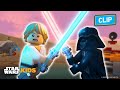 Luke and Darth Vader's Epic Race Battle 🏎️💨 | LEGO Star Wars| @StarWarsKids