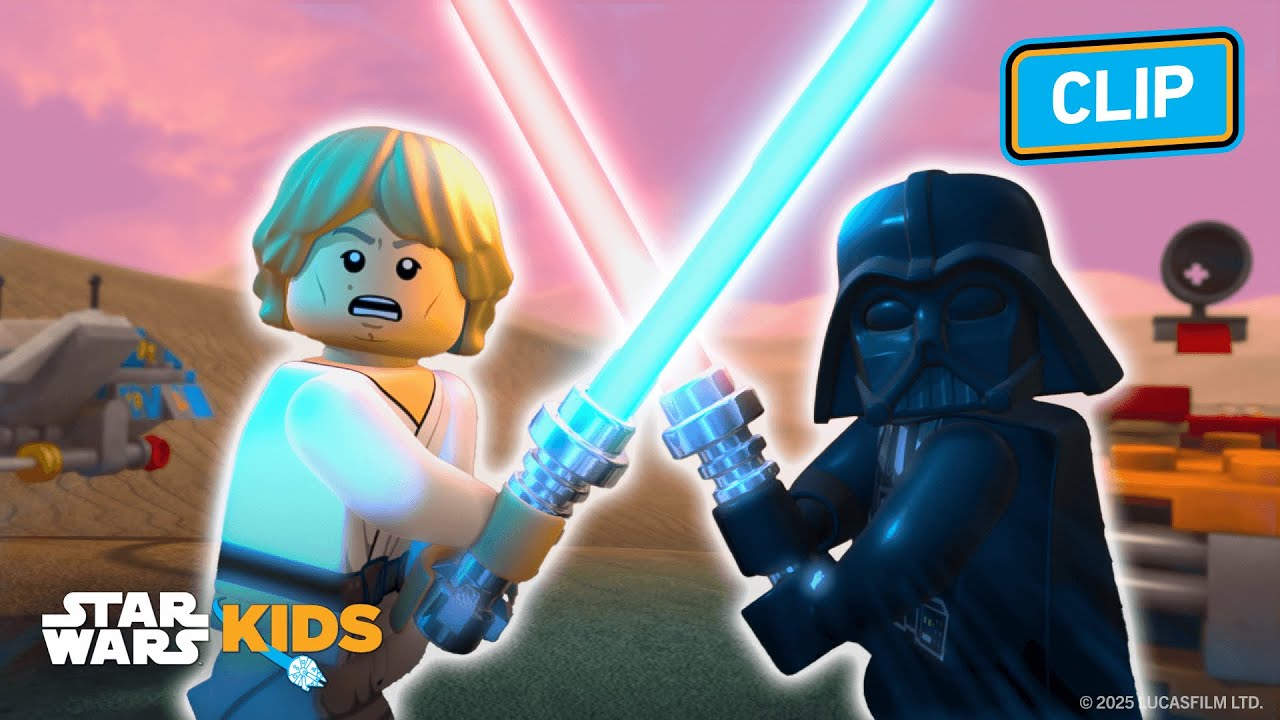 Luke and Darth Vader's Epic Race Battle 🏎️💨 | LEGO Star Wars| 