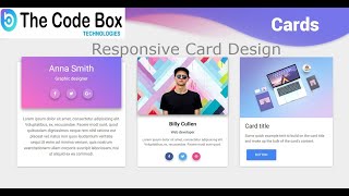 Create responsive bootstrap card design using html, css  part 7 | Code College