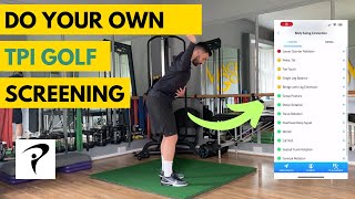 Famous Do Your Own TPI Golf Assessment Screening Profile