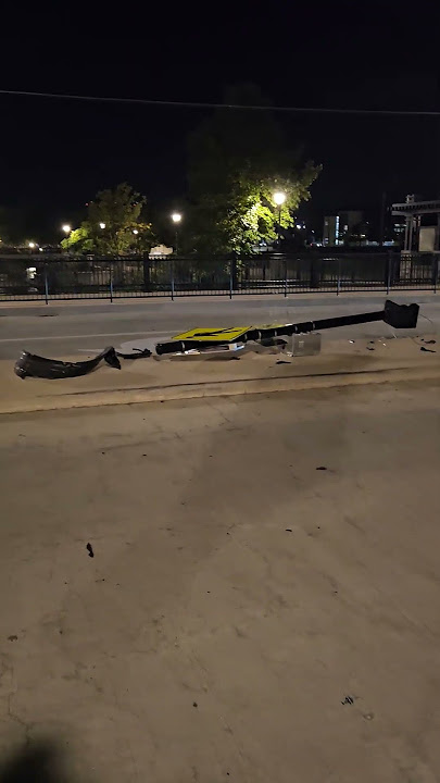 Some Drunk Driver Smashed Up This Traffic Pole