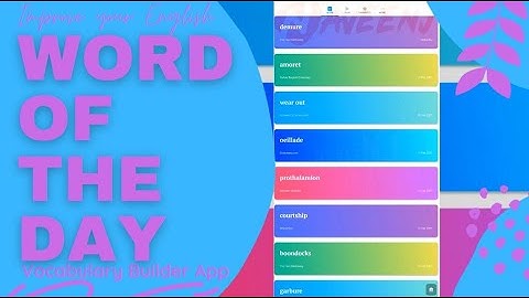 Word of The Day | Best Vocabulary App