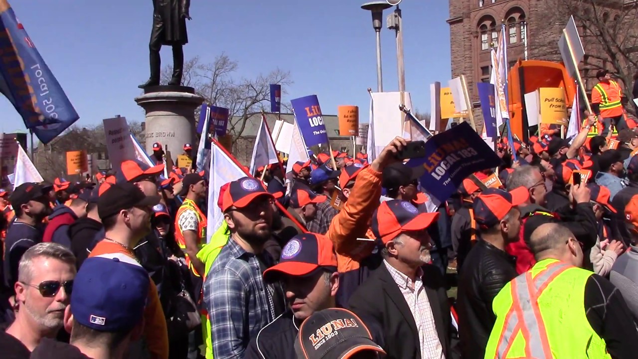 Joseph Mancinelli Speech At Liuna Protest April 23,2018
