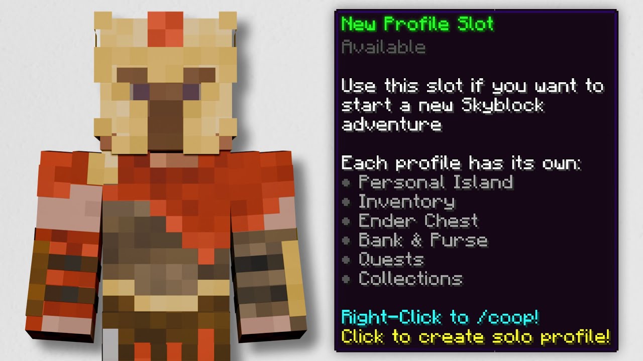 BEST Way to Create a New Profile in Hypixel Skyblock