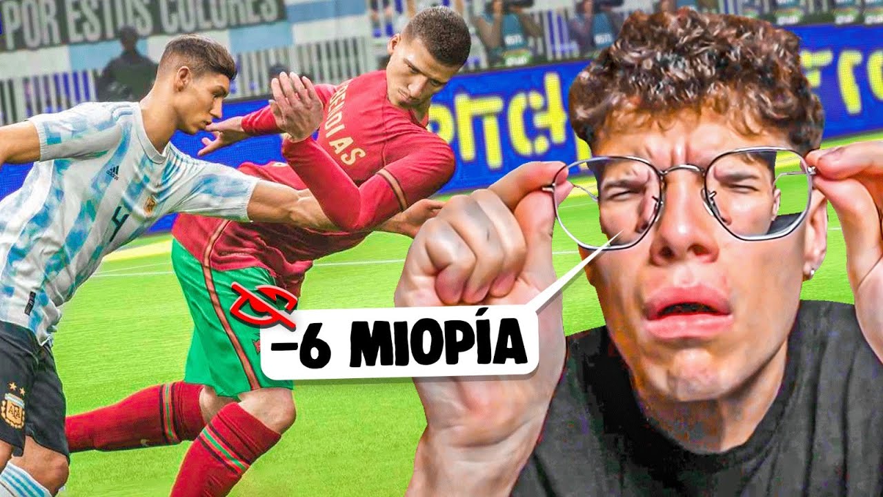 streamer casi CIEGO JUEGA efootball SIN LENTES