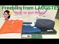 Lacoste Shirt unboxing and Free Lacoste Items - Reveal and Tips