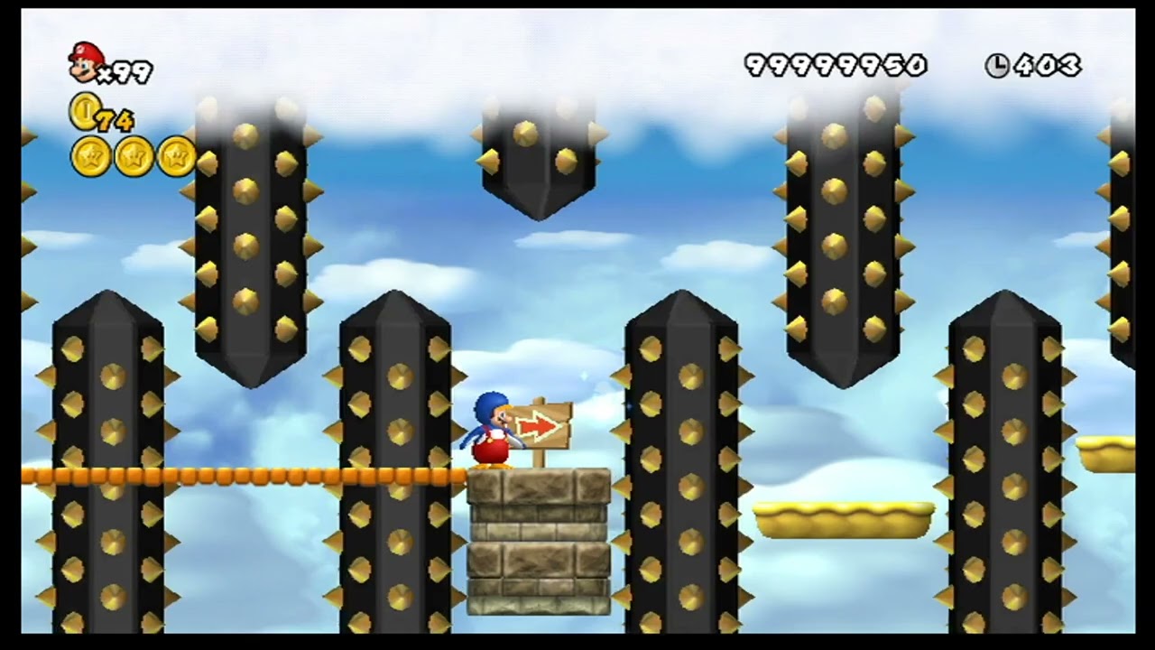 New Super Mario Bros. Wii World 7-Castle: Penguin Suit