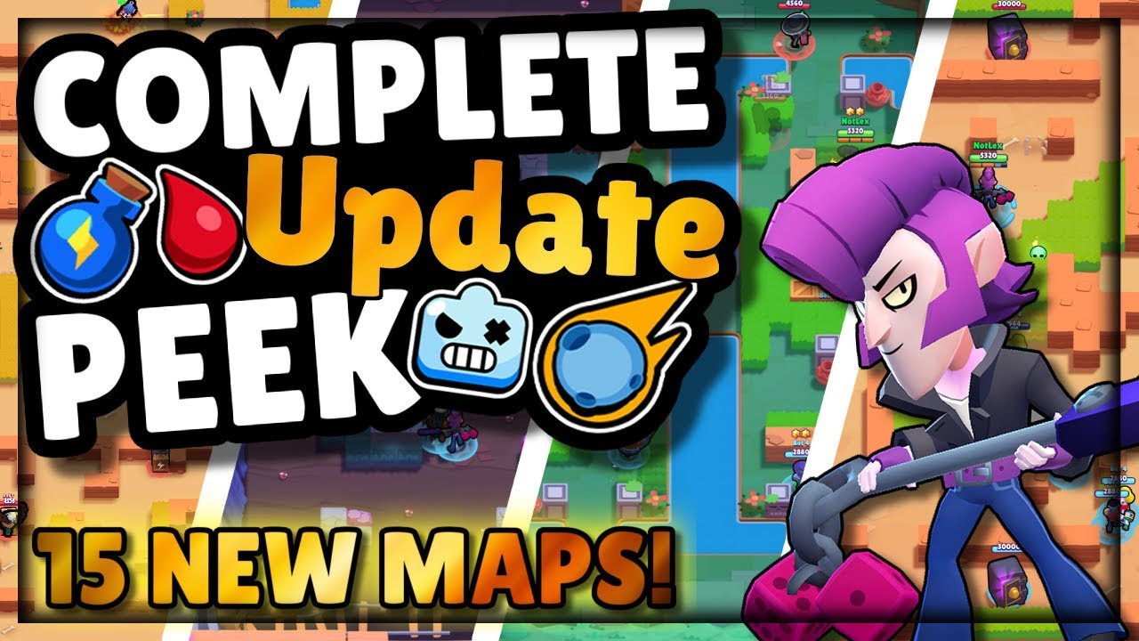 Brawl Stars Update 4 Event Mods 15 New Maps Mortis Skin New Event Rotation Balance Changes Youtube