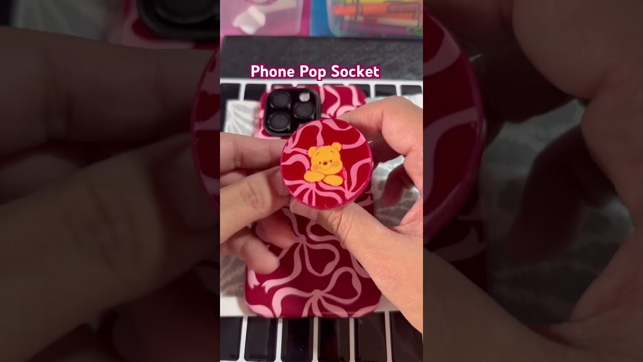 Resin Pooh Phone Pop Socket 