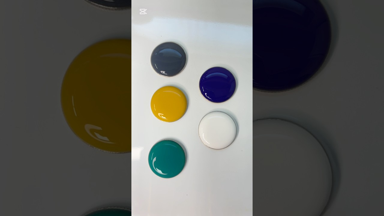 Glossy Color Drops Palette 