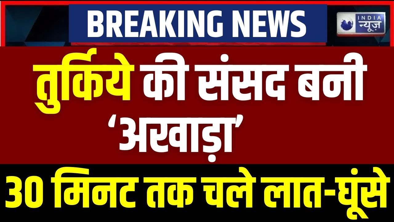 Turkey Parliament Fight Viral Video: तुर्किये की संसद में 30 मिनट तक चले लात-घूंसे | India News