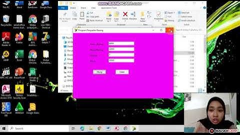 Menjalankan program Delphi 7 project1