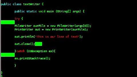 How to Write a Text File in Java (Linux)
