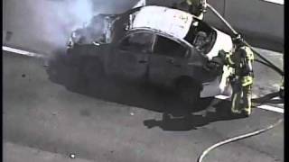 Car fire on I-95