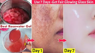 This Rosewater Gel??Gives Pink Fair Glass Skin in 7 Days-Whiten Dark Skin,Pigmentation & Large Pores