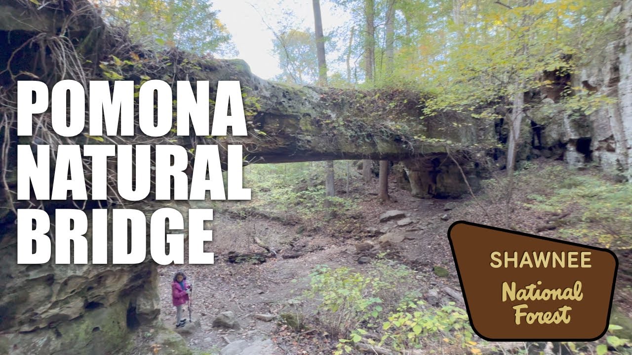 Исследуем природный мост Помона с дочерью | Национальный лес Шоуни