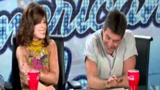Simon Cowell makes a mistake [funny]