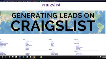 How I Used Craigslist to Generate Leads