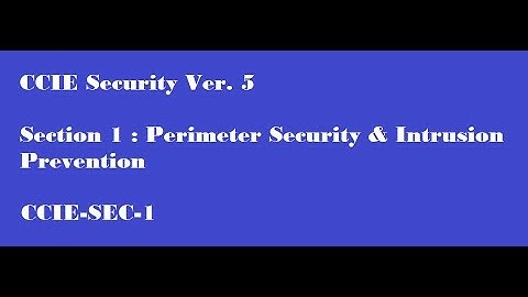 CCIE Security Ver. 5- Section 1- Cisco ASA-9.6.1 - Basic Setup Part-1