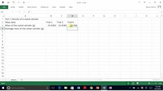 Excel tutorial 1: Data entry and basic formatting