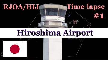 openScope ATC Simulator | Hiroshima Airport (RJOA/HIJ) | Time-lapse (#1) | APP/DEP