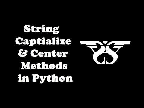 118. Capitalize and Center Method in Python with Example Code || Padding, Python String Methods - 1