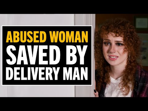 Delivery Guy Saves A Woman From Her Abusive Husband 