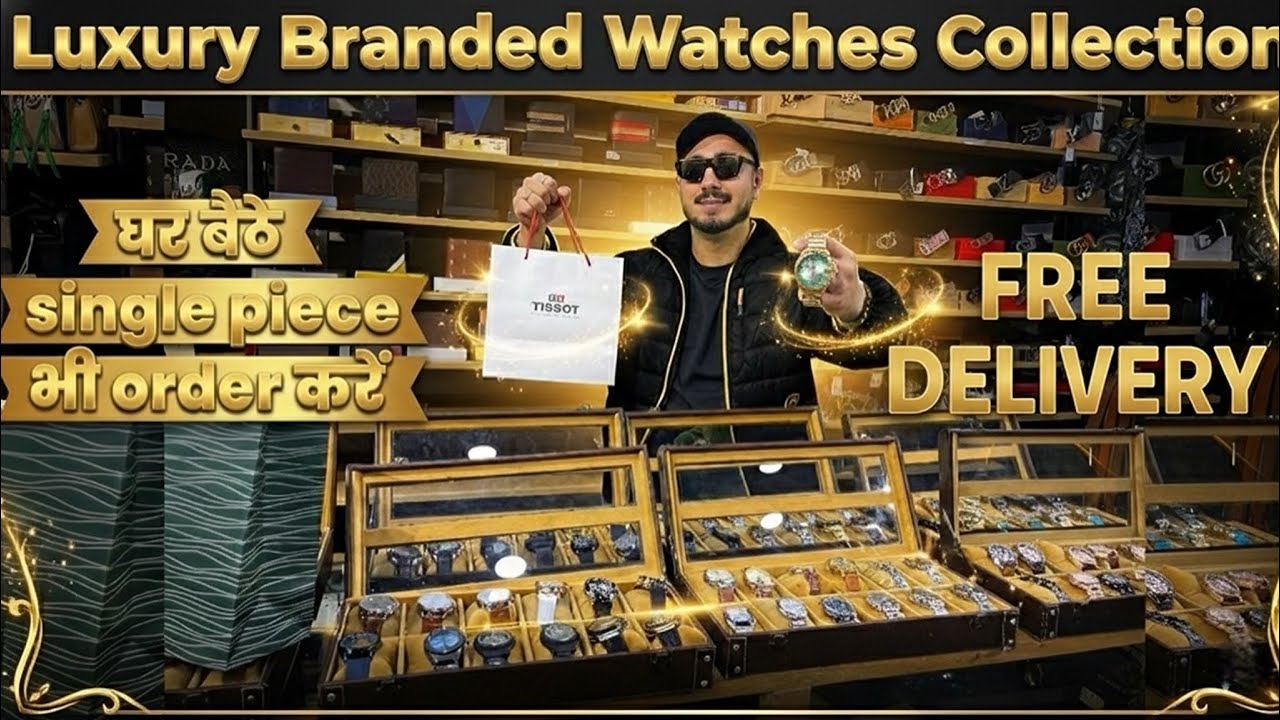 सबसे सस्ती घड़ियाँ यहां मिलेंगीं | Branded Premium Wrist watch market in Delhi | automatic watches