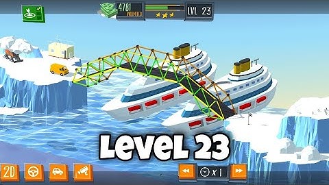 BUILD A BRIDGE LEVEL 23 (3 STAR)