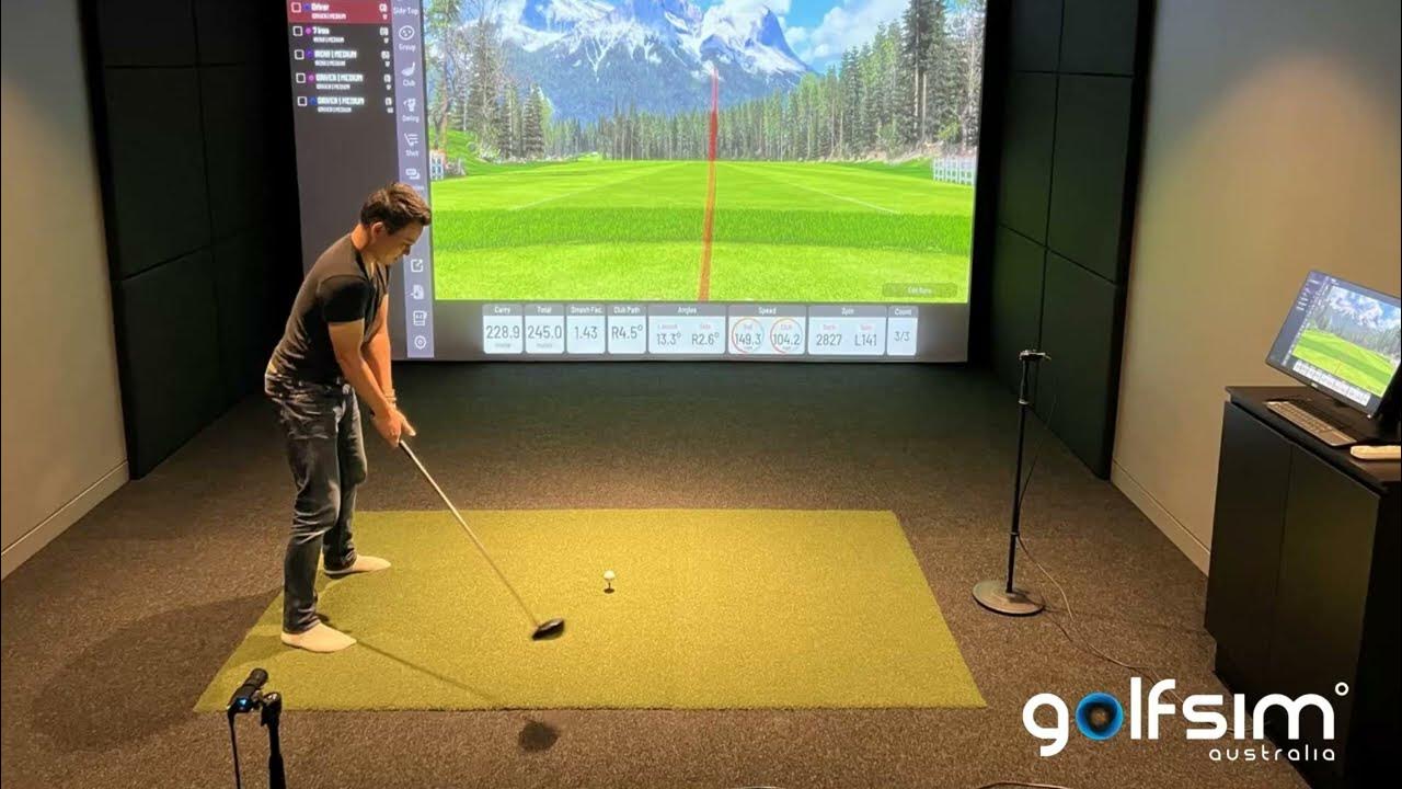 Uneekor EYEXO golf simulator home installation YouTube