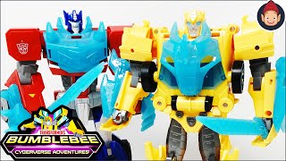Transformers Bumblebee Cyberverse Adventures Bumblebee &amp; Optimus Prime Figures