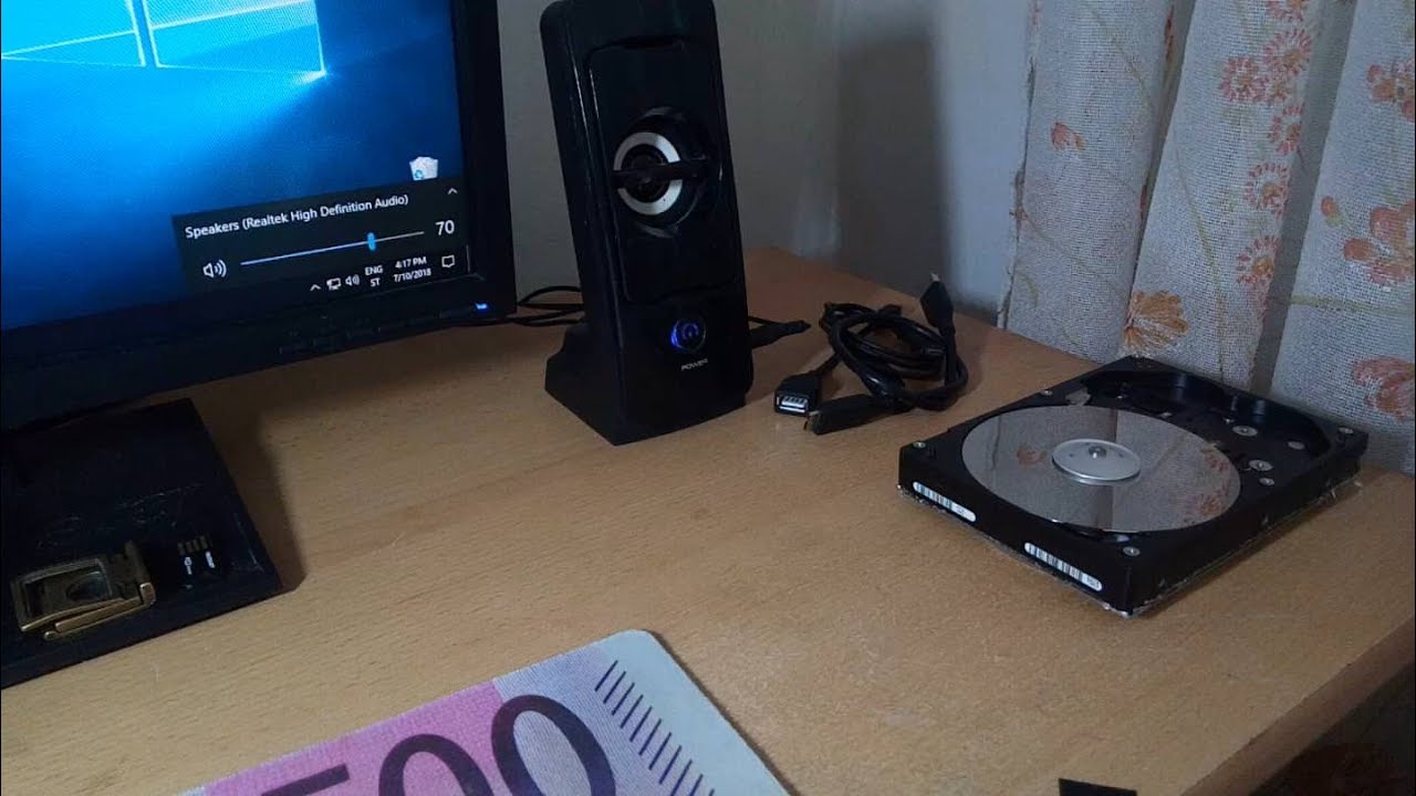 Volume control with HDD motor